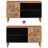 Szafka pod telewizor Naturalny 80 x 31,5 x 46 cm Drewno z mango