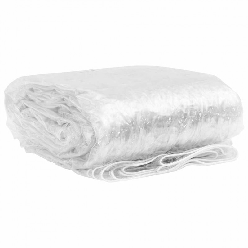 Przezroczysta plandeka z oczkami 1x10 m PVC