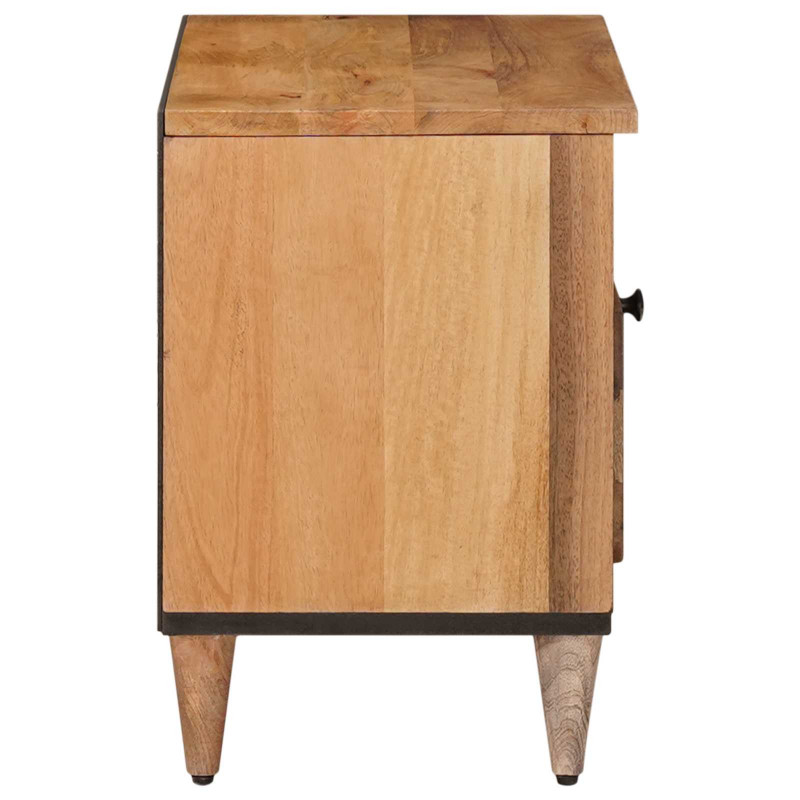 Szafka pod telewizor Naturalny 80 x 33,5 x 46 cm Drewno z mango