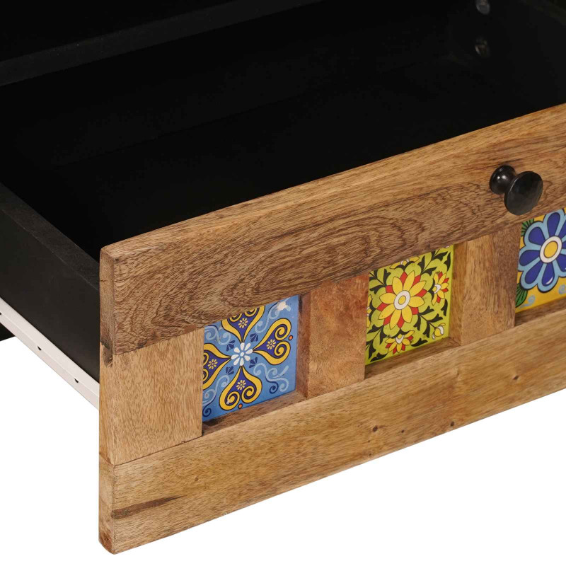 Szafka pod telewizor Naturalny 80 x 33,5 x 46 cm Drewno z mango