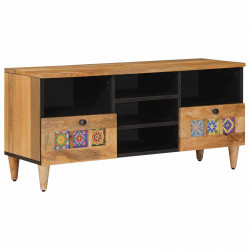 Szafka pod telewizor z szufladą Naturalny 100 x 33,5 x 46 cm