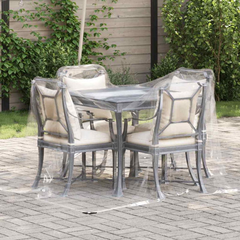 Przezroczysta plandeka z oczkami 2x3 m PVC
