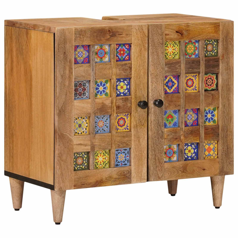Szafka pod umywalkę Naturalny 62 x 33 x 58 cm Drewno z mango