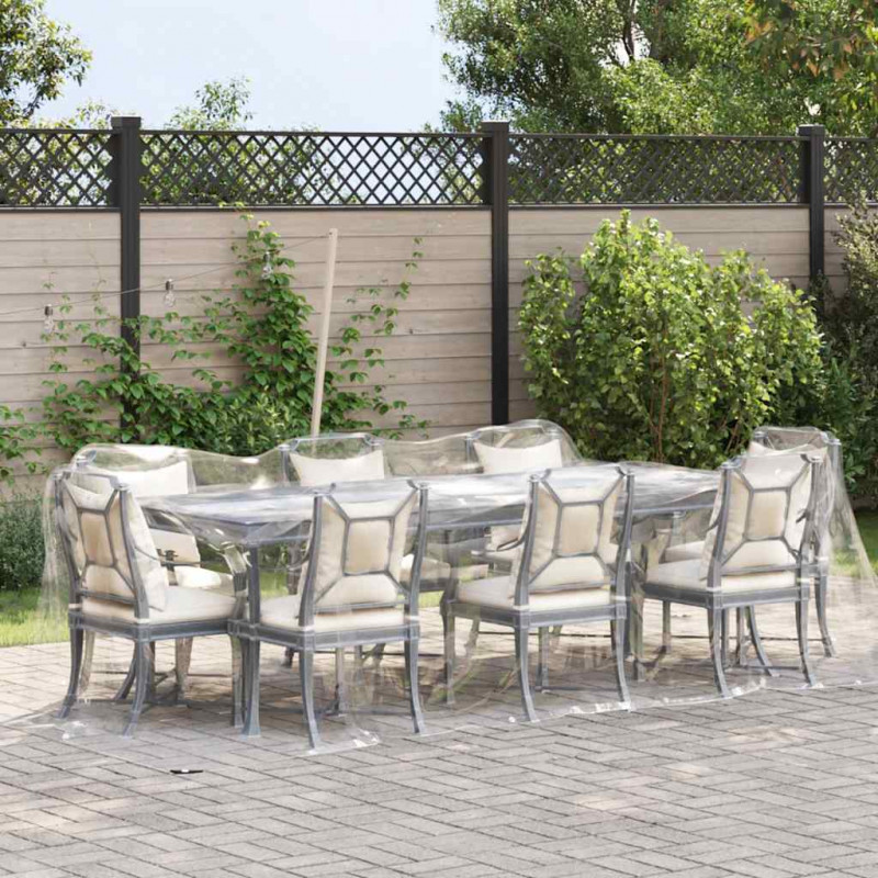 Przezroczysta plandeka z oczkami 2x6 m PVC
