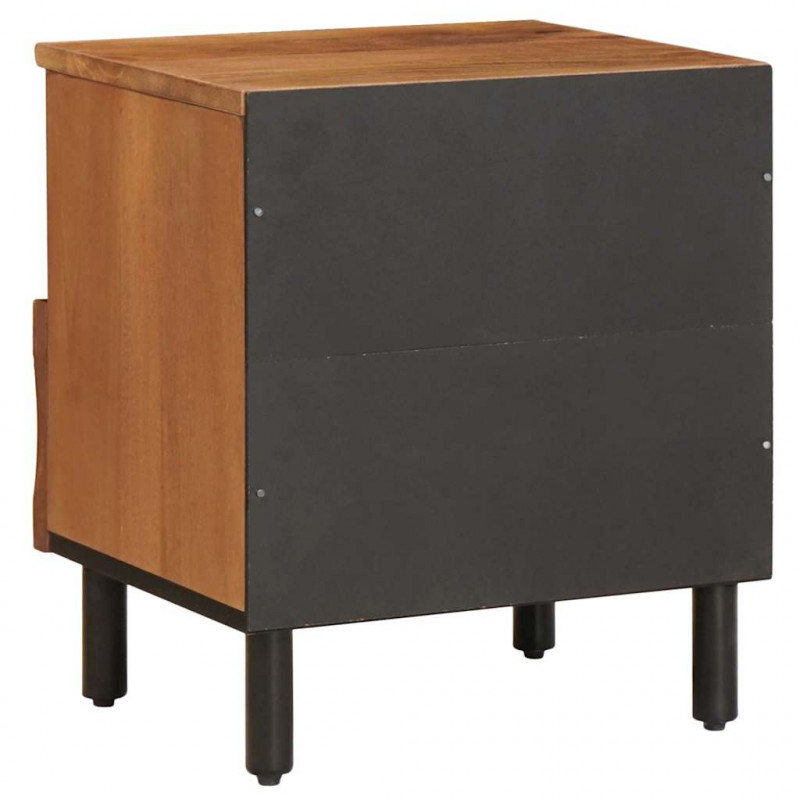 Szafka Nocna 2 pcs Brązowy 40 x 33 x 46 cm Drewno z mango