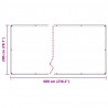 Przezroczysta plandeka z oczkami 2x6 m PVC