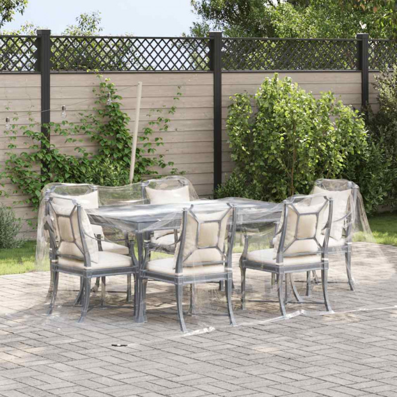 Przezroczysta plandeka z oczkami 3x3 m PVC