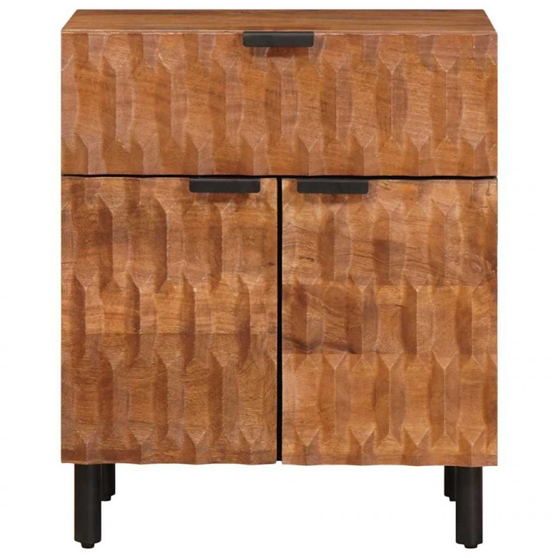 Szafka Nocna z szufladą Brązowy 50 x 33 x 60 cm Drewno z mango