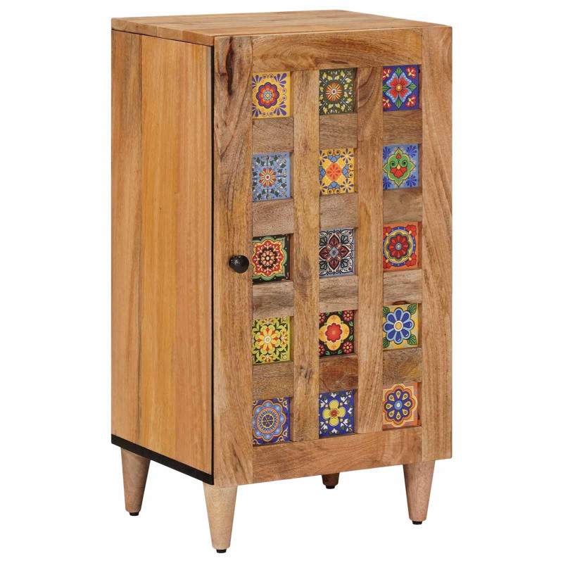 Bufet z drzwiami Naturalny 40 x 33,5 x 75 cm Drewno z mango