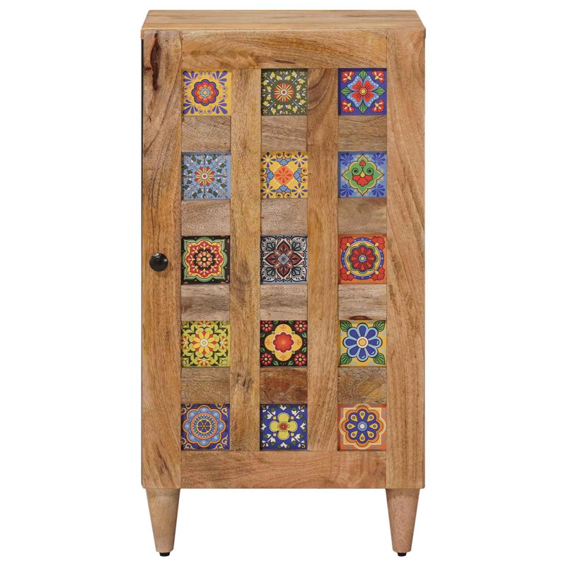 Bufet z drzwiami Naturalny 40 x 33,5 x 75 cm Drewno z mango