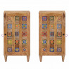 Bufet z drzwiami Naturalny 40 x 33,5 x 75 cm Drewno z mango