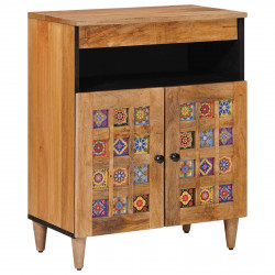 Bufet z drzwiami Naturalny 60 x 33,5 x 75 cm Drewno z mango