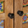 Bufet z drzwiami Naturalny 60 x 33,5 x 75 cm Drewno z mango