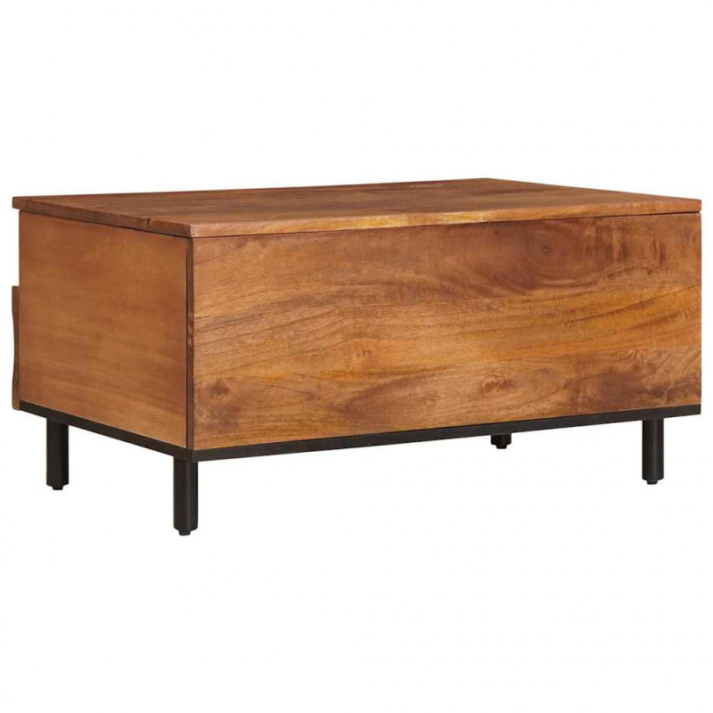 Stolik kawowy z szufladą Brązowy 80 x 54 x 40 cm Drewno z mango