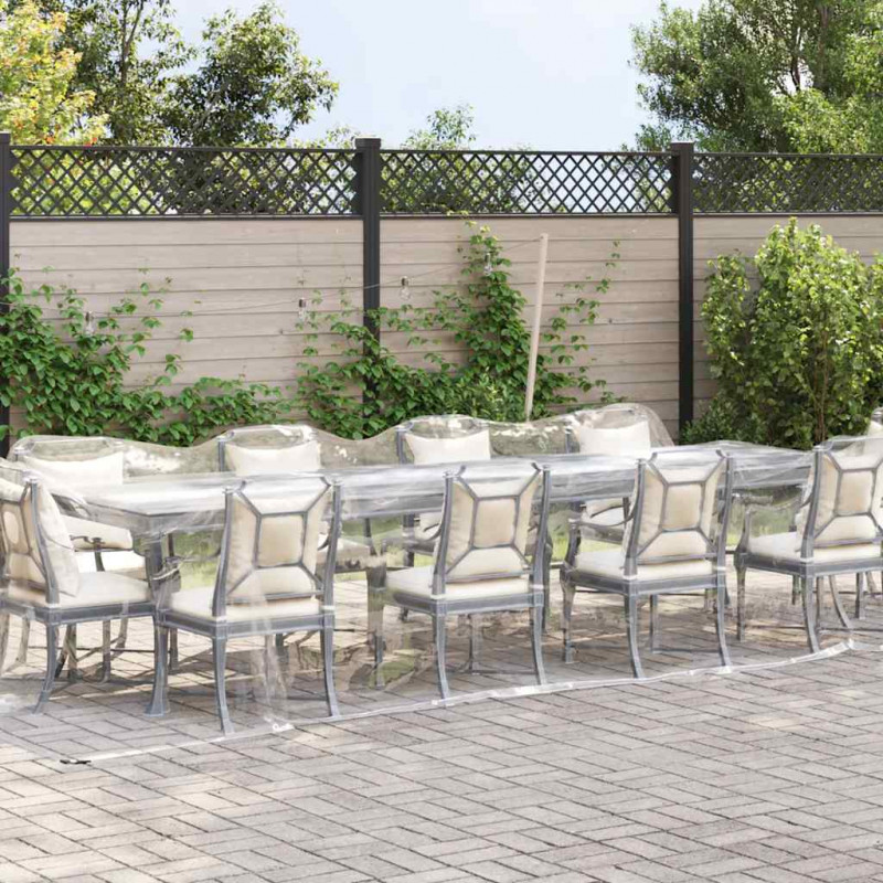 Przezroczysta plandeka z oczkami 3x8 m PVC