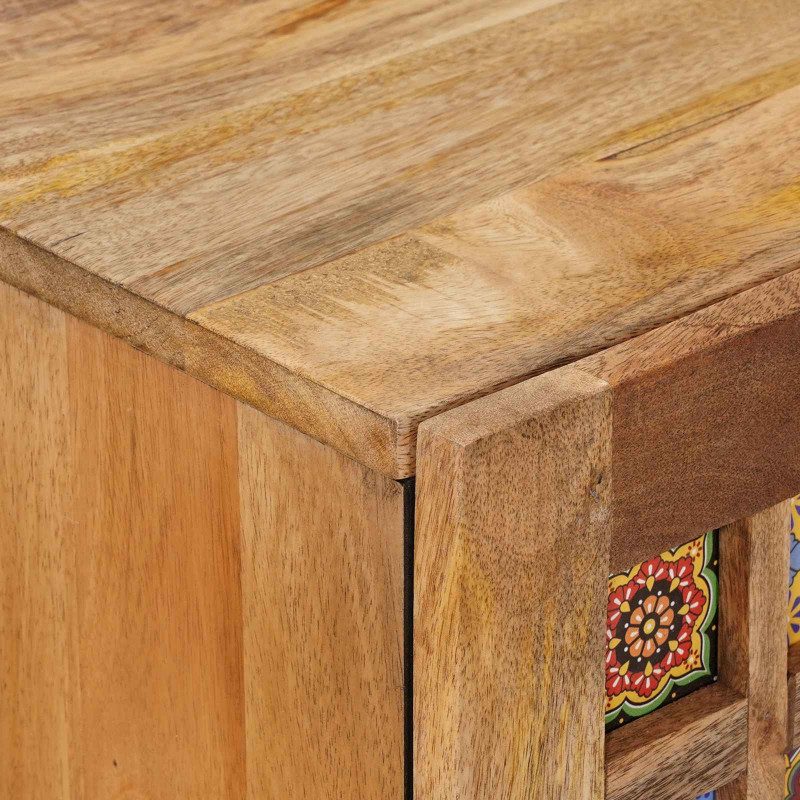 Bufet z drzwiami Naturalny 60 x 33,5 x 75 cm Drewno z mango