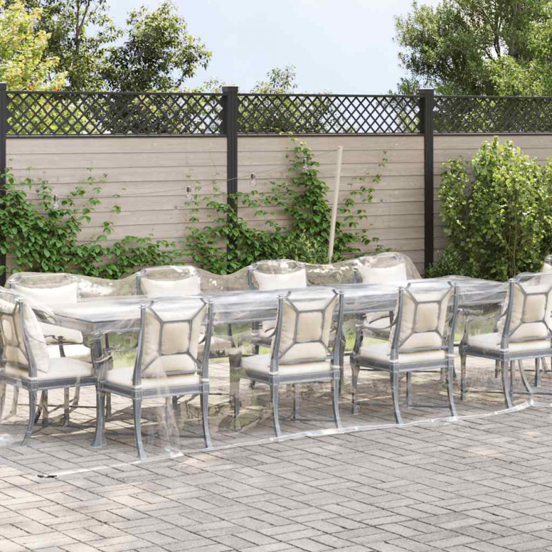 Przezroczysta plandeka z oczkami 3x10 m PVC