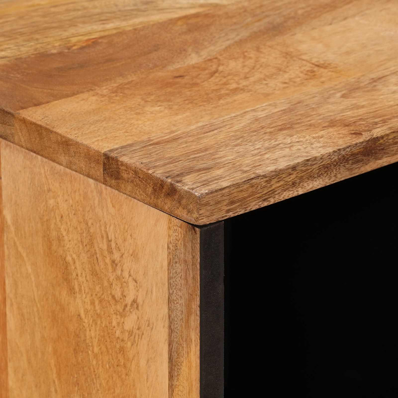 Bufet z drzwiami Naturalny 80 x 33,5 x 75 cm Drewno z mango