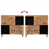 Bufet z drzwiami Naturalny 80 x 33,5 x 75 cm Drewno z mango