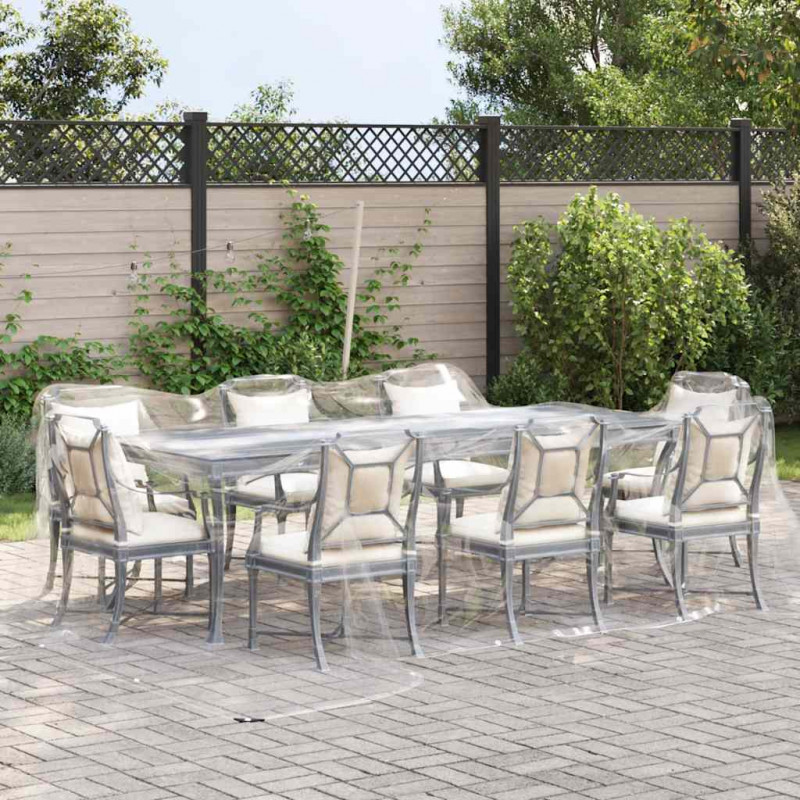 Przezroczysta plandeka z oczkami 4x5 m PVC