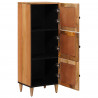 Highboard z drzwiami Naturalny 40 x 33 x 110 cm Drewno z mango
