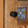 Highboard z drzwiami Naturalny 40 x 33 x 110 cm Drewno z mango