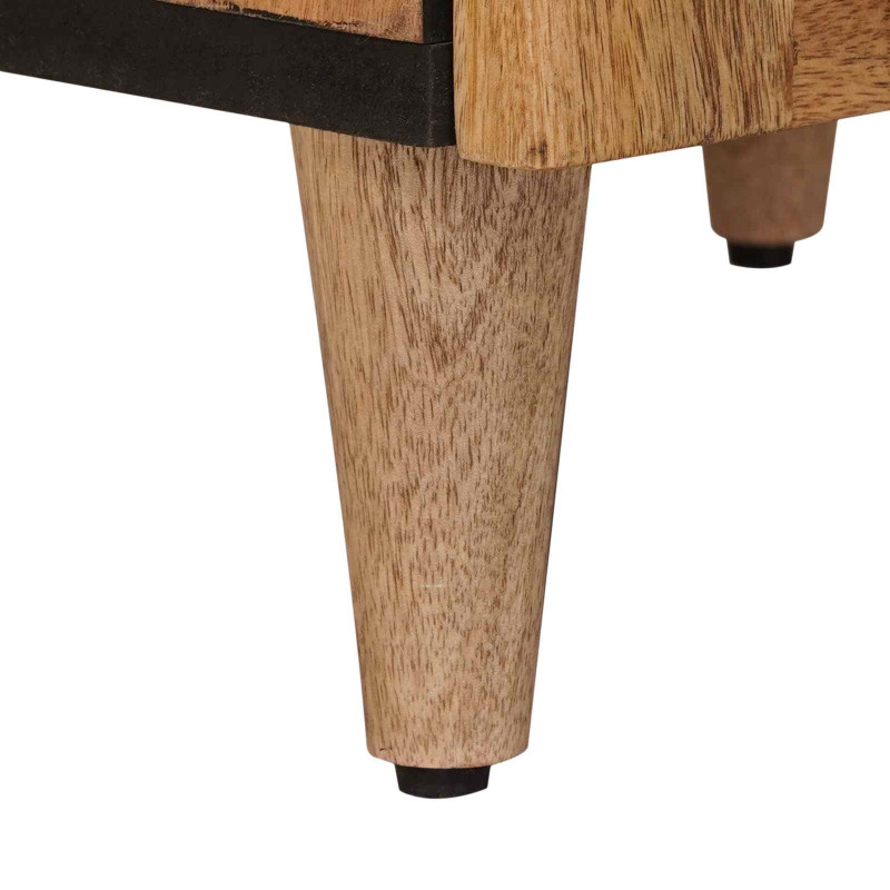 Highboard z drzwiami Naturalny 40 x 33 x 110 cm Drewno z mango