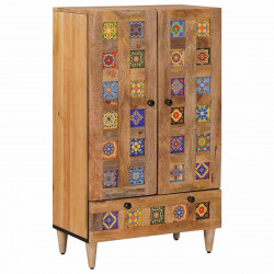 Highboard Naturalny 60 x 33,5 x 100 cm Drewno z mango