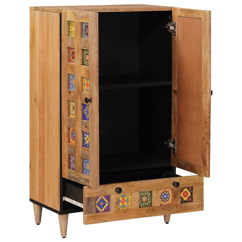 Highboard Naturalny 60 x 33,5 x 100 cm Drewno z mango