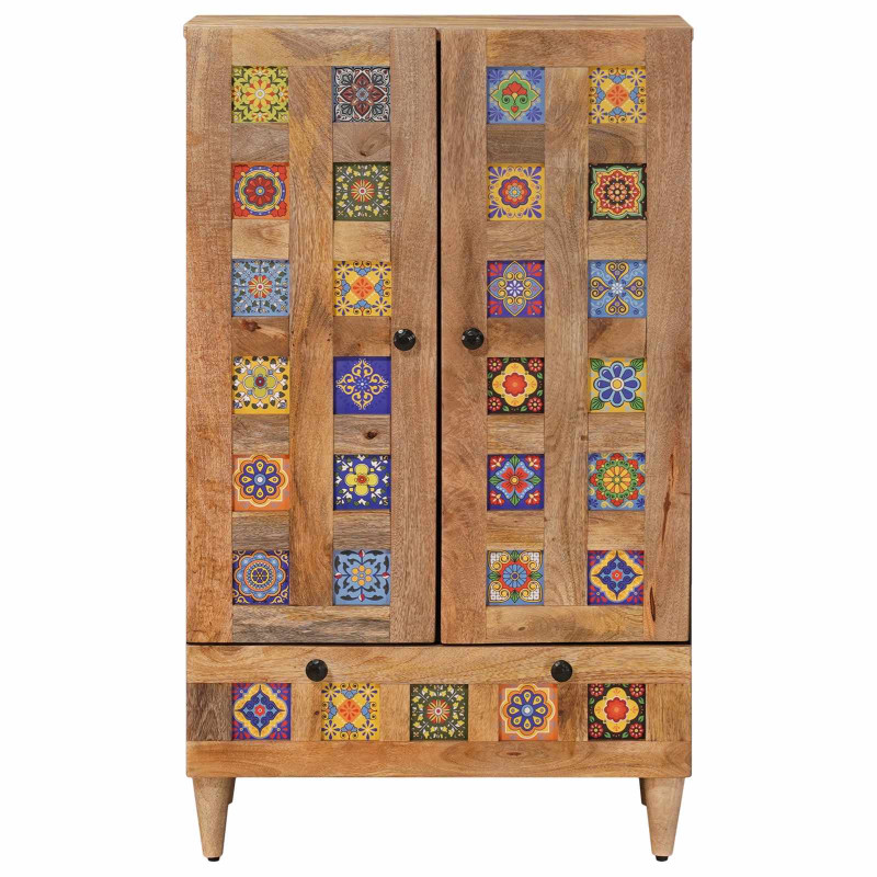 Highboard Naturalny 60 x 33,5 x 100 cm Drewno z mango