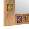 Lustro łazienkowe Naturalny 50 x 70 x 3 cm Drewno z mango