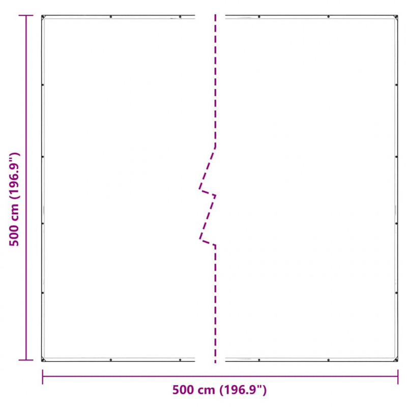 Przezroczysta plandeka z oczkami 5x5 m PVC