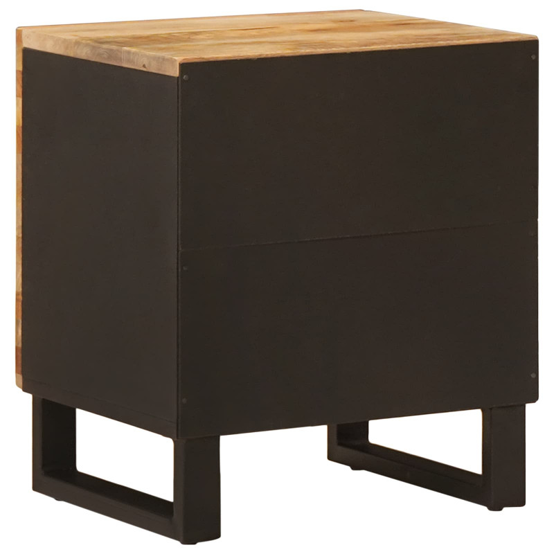 Szafka Nocna 2 pcs Brązowy 40 x 33 x 46 cm Drewno z mango
