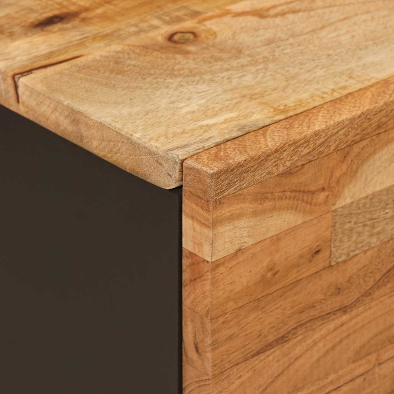Szafka Nocna 2 pcs Brązowy 40 x 33 x 46 cm Drewno z mango