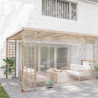 Przezroczysta plandeka z oczkami 5x8 m PVC