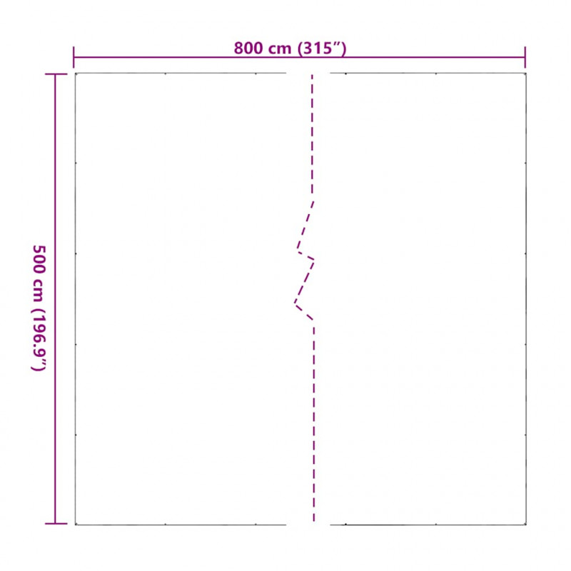 Przezroczysta plandeka z oczkami 5x8 m PVC