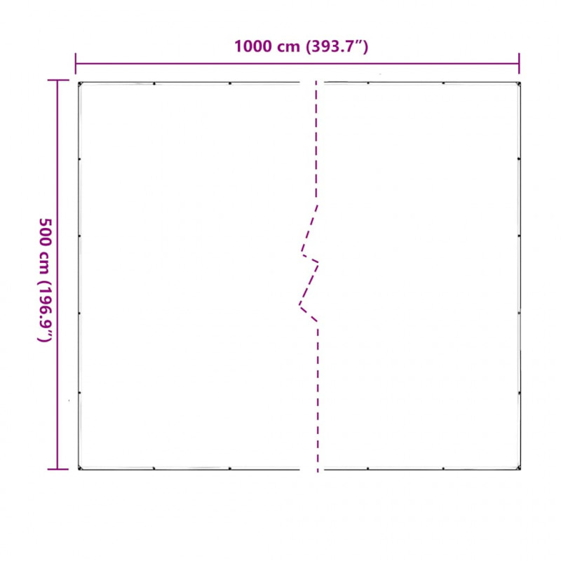 Przezroczysta plandeka z oczkami 5x10 m PVC