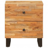 Szafka Nocna 2 pcs Brązowy 40 x 33 x 46 cm Drewno z mango