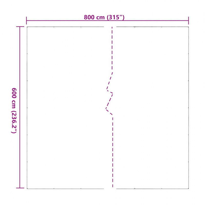 Przezroczysta plandeka z oczkami 6x8 m PVC