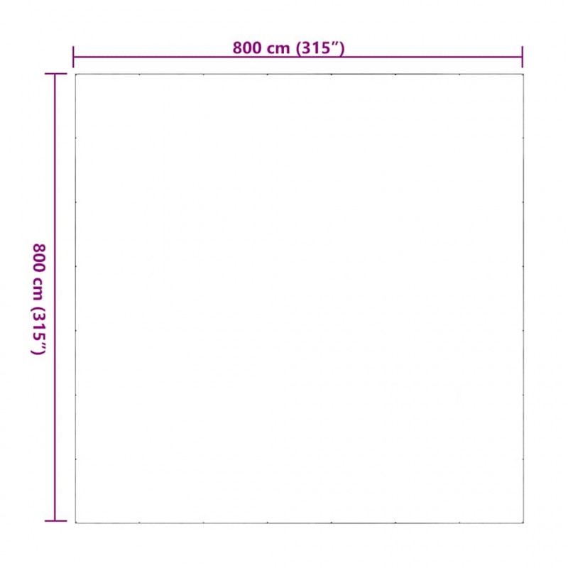 Przezroczysta plandeka z oczkami 8x8 m PVC