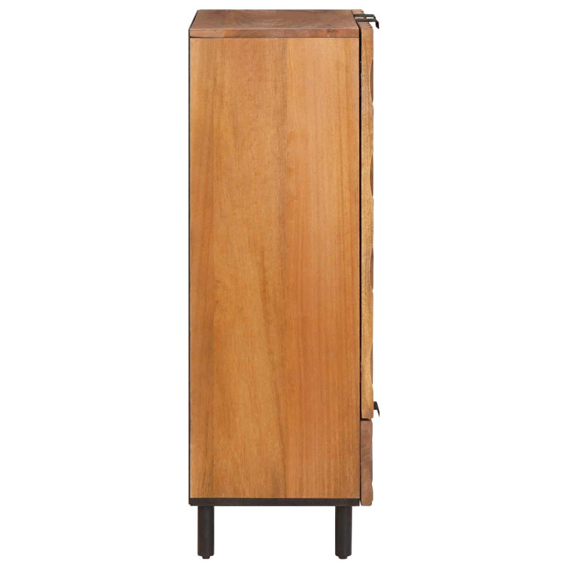 Highboard Wykończenie w kolorze brązowego akacji Drewno z mango