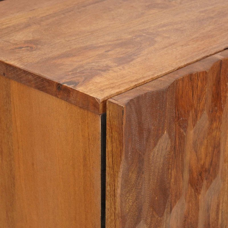 Highboard Wykończenie w kolorze brązowego akacji Drewno z mango