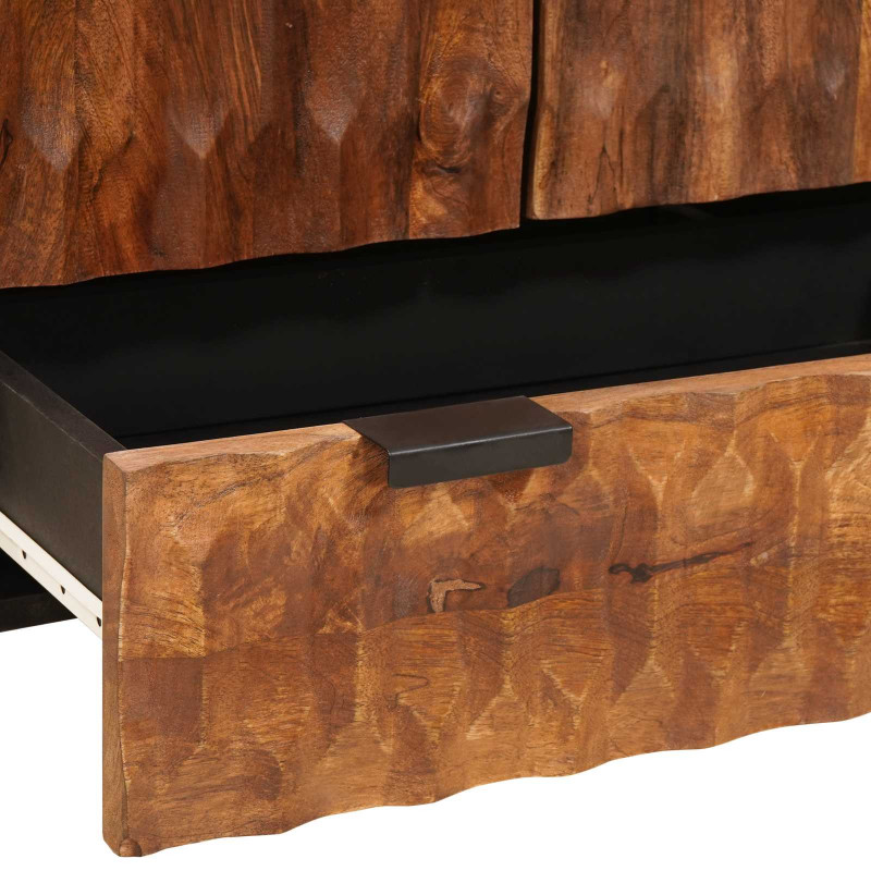 Highboard Wykończenie w kolorze brązowego akacji Drewno z mango