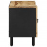 Szafka pod TV, czarne, 105x33,5x46 cm, lite surowe drewno mango