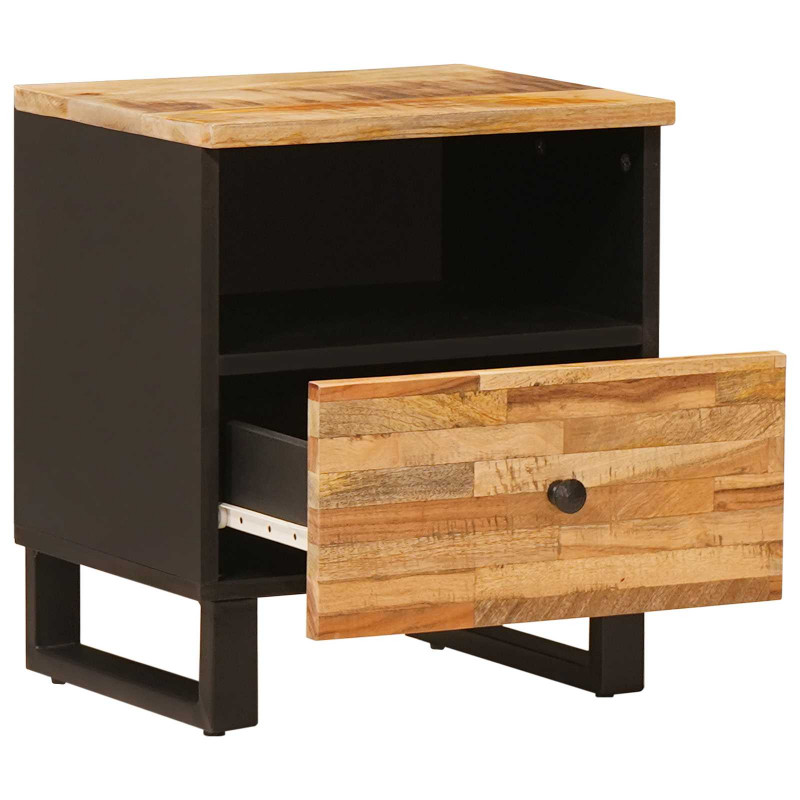 Szafka łóżkowa 2 pcs Brązowy 40 x 33 x 46 cm Drewno z mango