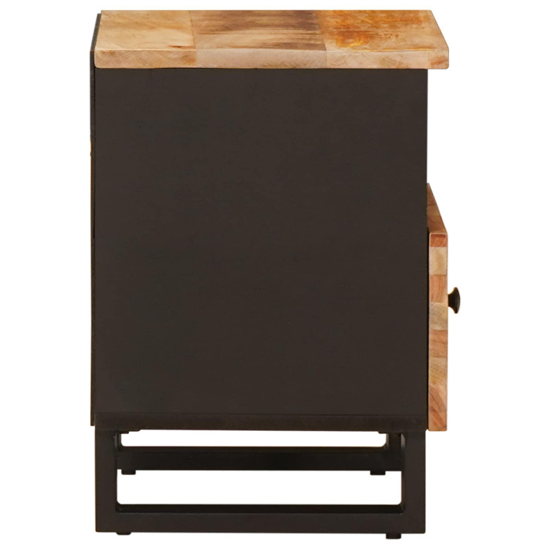 Szafka łóżkowa 2 pcs Brązowy 40 x 33 x 46 cm Drewno z mango