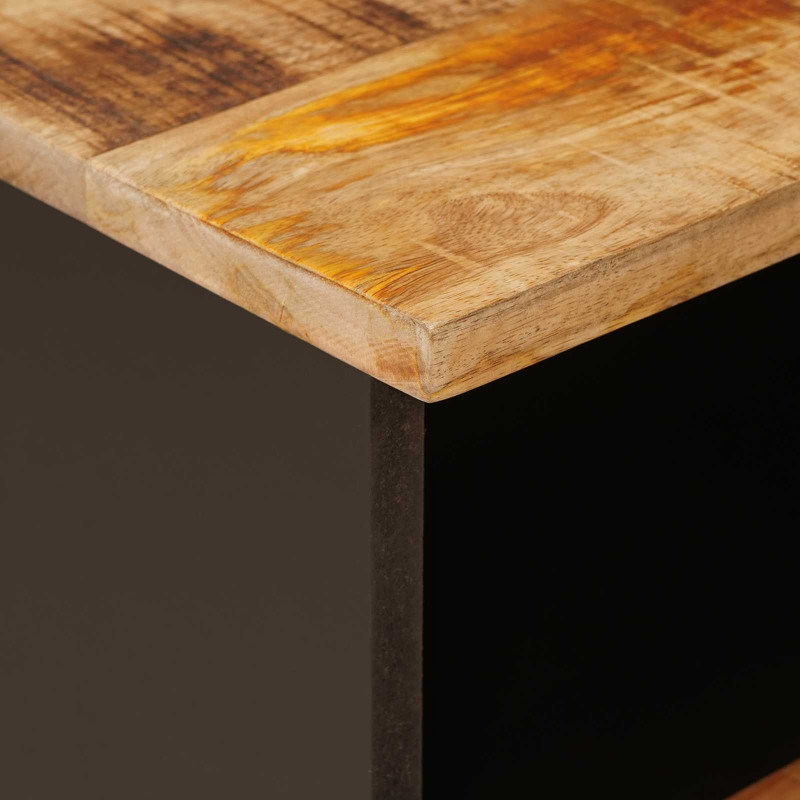 Szafka łóżkowa 2 pcs Brązowy 40 x 33 x 46 cm Drewno z mango