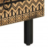 Szafka pod TV, czarne, 70x33,5x46 cm, lite surowe drewno mango