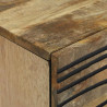 Szafka Nocna 2 pcs Brązowy 40 x 33 x 46 cm Lite drewno akacjowe