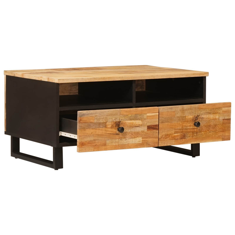 Stolik kawowy z szufladą Brązowy 80 x 54 x 40 cm Drewno z mango